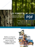 LEY FORESTAL Nº 1700