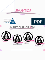 Meet Our Crew SEMANTICS Group 3