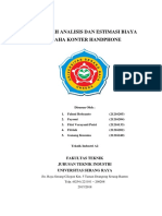 Makalah Analisis Dan Estimasi Biaya Usaha Konter Handphone