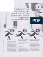 El Juego en Las Desiciones de Los Docentes de Educación Física