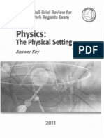 Physics: The Physical Setting Answer Key