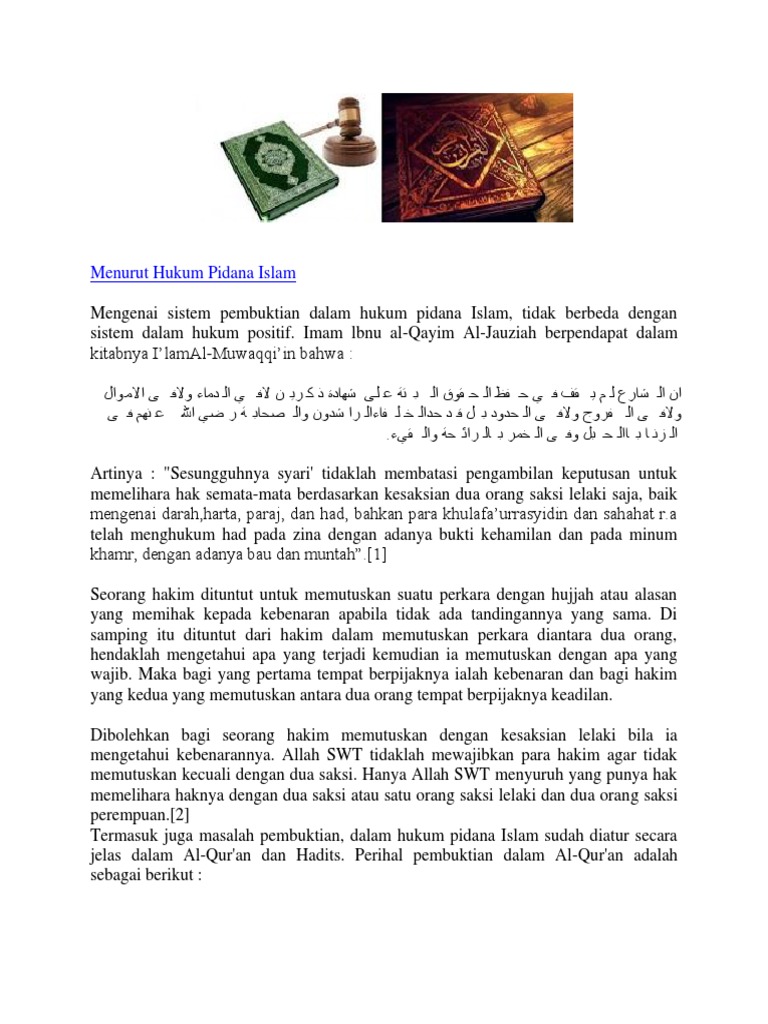 Menurut Hukum Pidana Islam Pdf