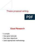 L3 Thesis Proposal Writing