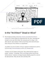 Is The Architect Dead or Alive