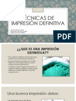 Técnicas de Impresión Definitiva