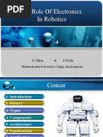 The Role of Electronics in Robotics: S.Chitra & S.Nisha