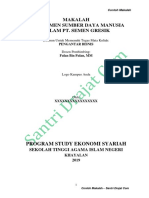 Makalah Manajemen SDM Di PT Semen Gresik - Santri Drajat Com