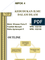 Kedudukan Ilmu Dalam Islam