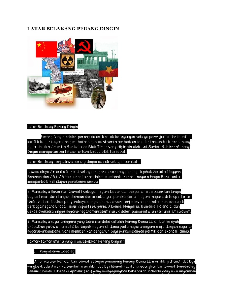 Latar Belakang Perang Dingin Pdf