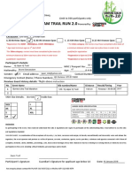 Kampung Bakam Trail Run 2.0: Registration Form CATEGORY Do Tick Inside Box