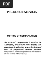 Pre Design Services