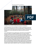 Group Psychotherapy and Working With Group Dynamics in the Wilderness