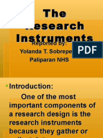 Research Instruments Guide
