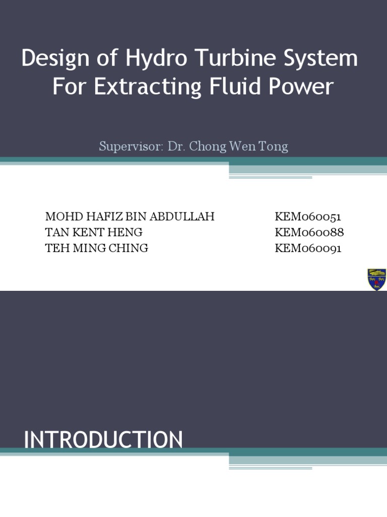Hydro Turbine Design for Renewable Energy | PDF | Turbine ...