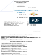 Planificare Calendaristică Integrată, Clasa A II-A