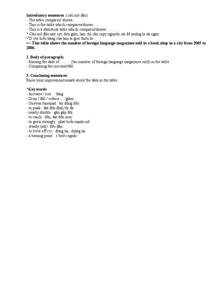Guide to Describing Data Tables | PDF | Foreign Language Studies ...