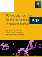 Policies and Incentives For Promoting Innovation in Antibiotic Research