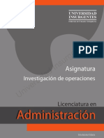 Investigacion de Operaciones ME