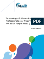 Terminology Guidance For Water Professionals (Or, What You Say Is Not What People Hear )