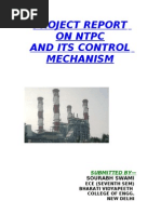 Project Report On NTPC and Its Control Mechanism: Sourabh Swami