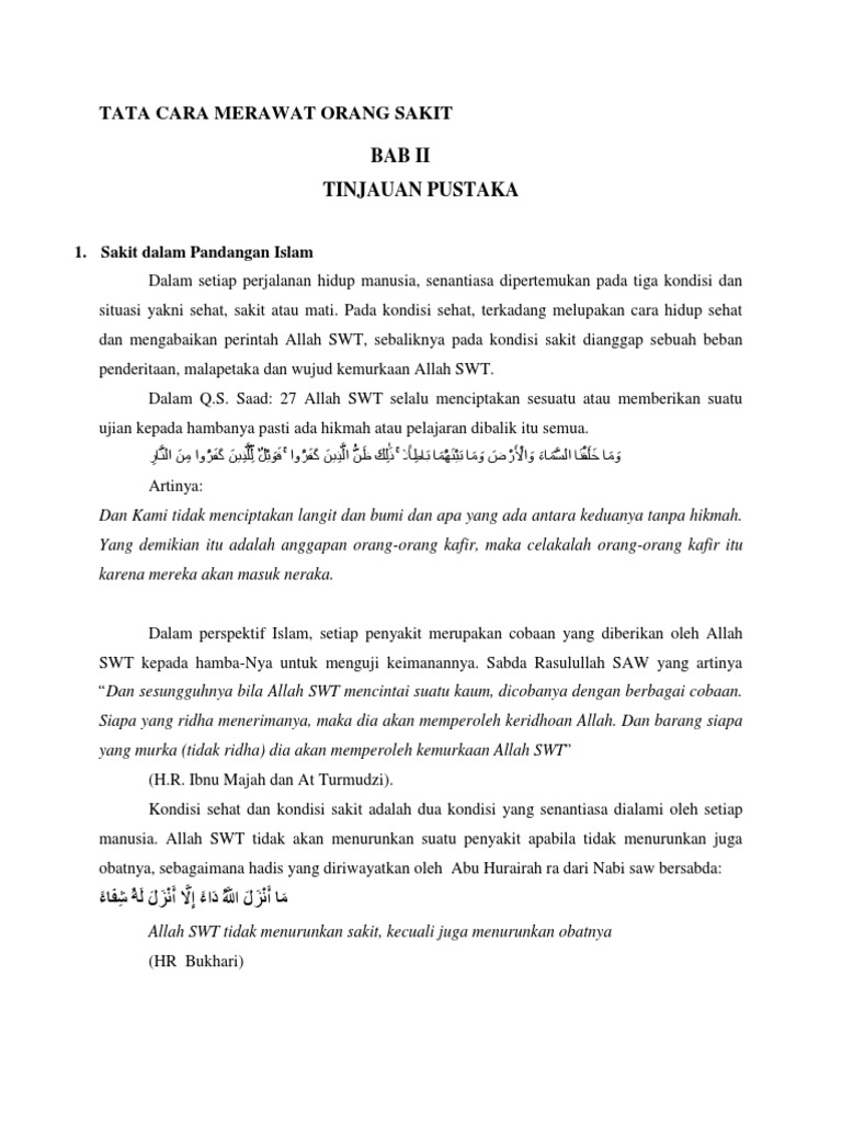 Tata Cara Merawat Orang Sakit Pdf