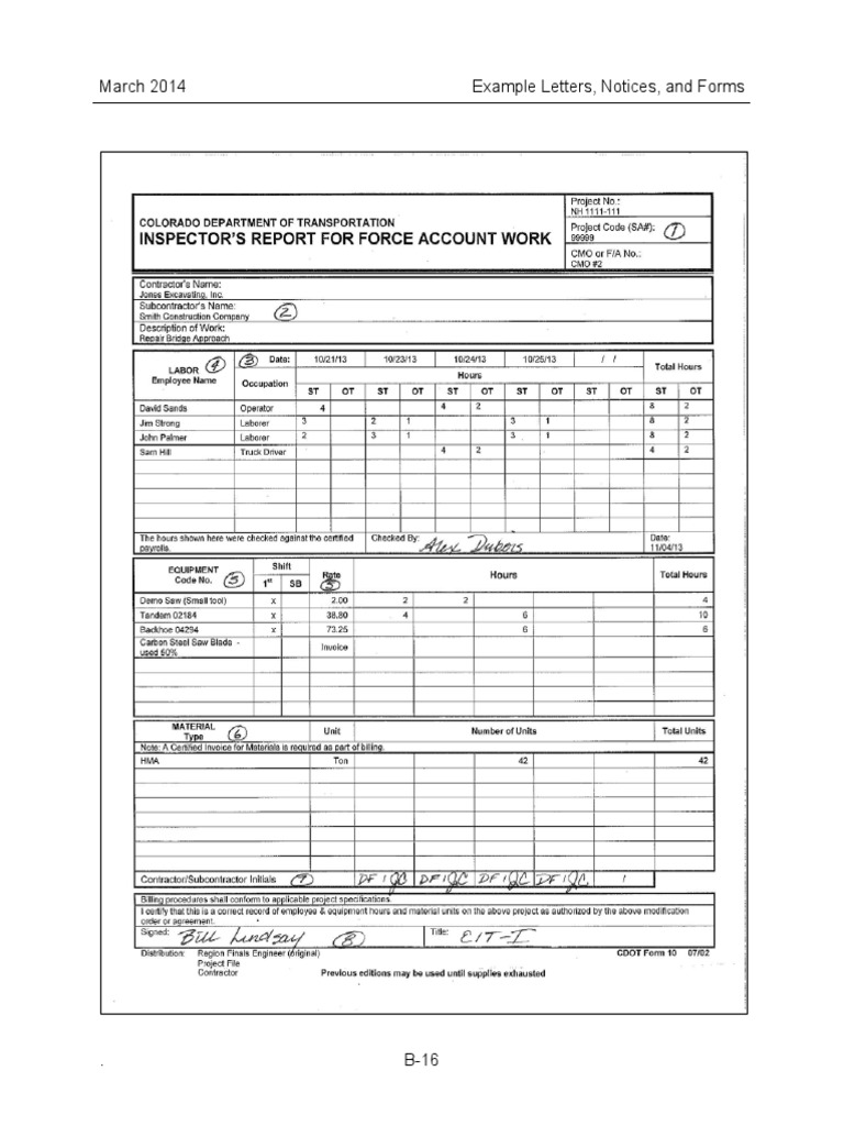 March 2014 Example Letters, Notices, and Forms | PDF