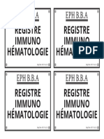 Etiquette-Registre Immune Hematologie