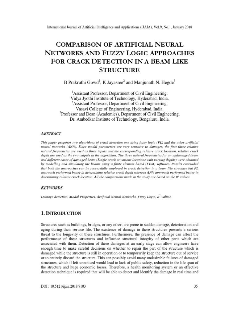 Comparison of Artificial Neural Networks and Fuzzy Logic Approaches For ...