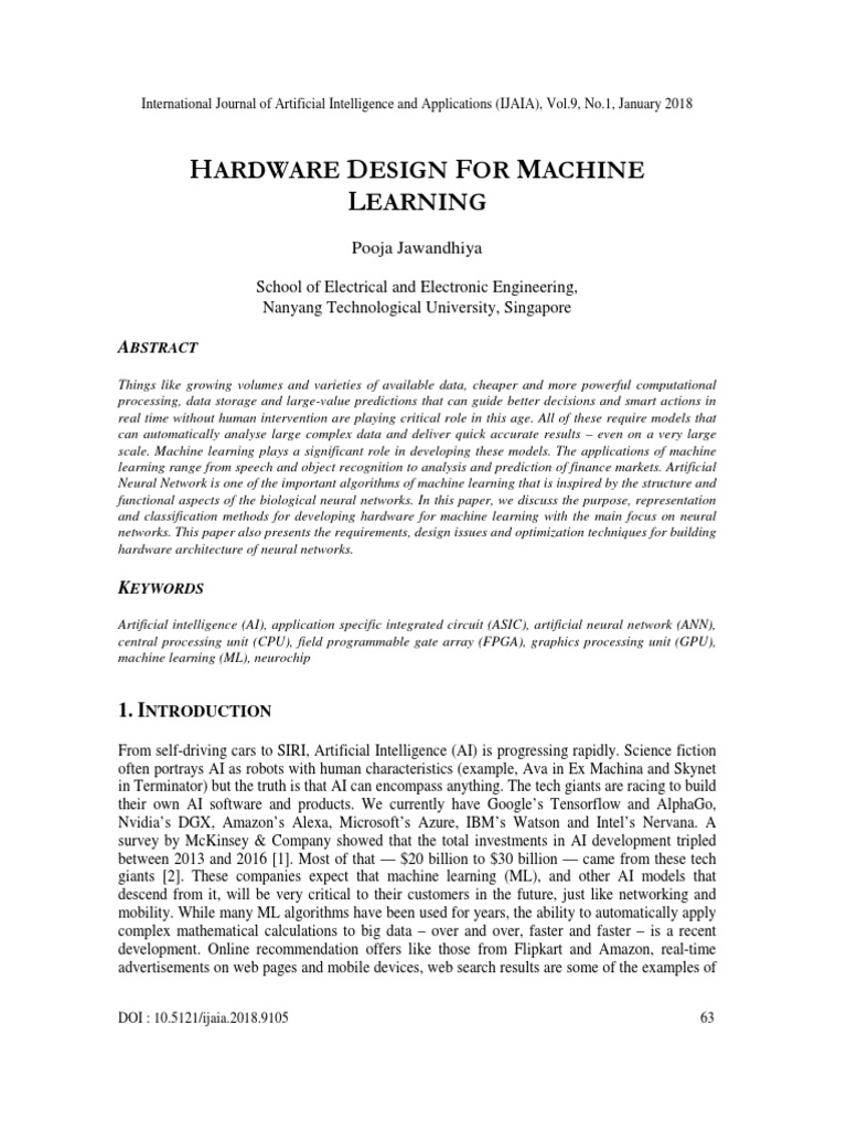 Hardware Design for Machine Learning | PDF | Graphics Processing Unit ...