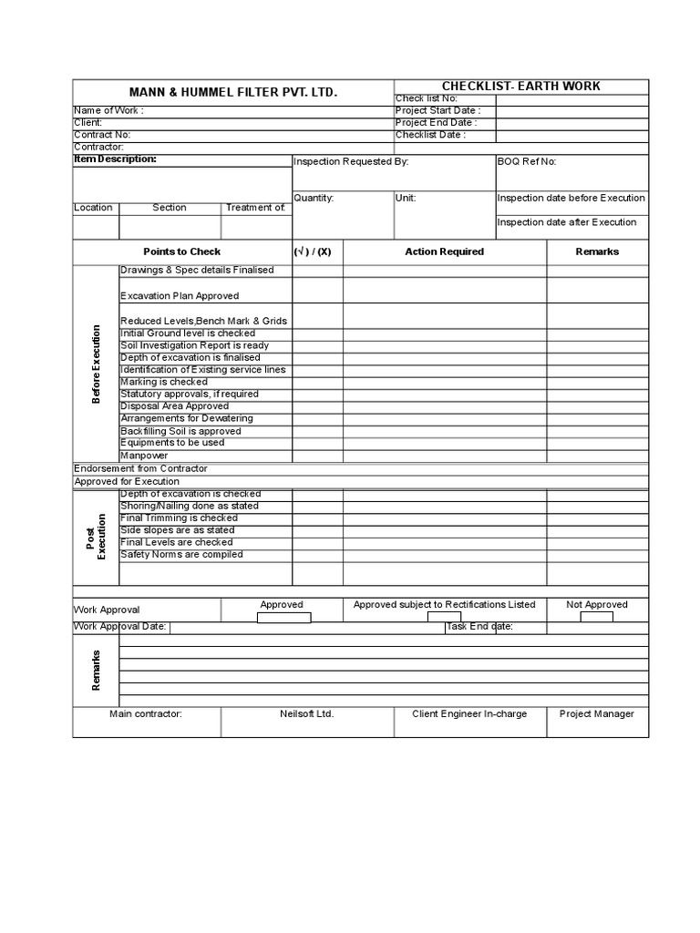 Construction Project Inspection Checklists | PDF | Specification ...