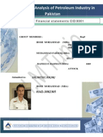 Comparative Analysis of Petroleum industry in Pakistan