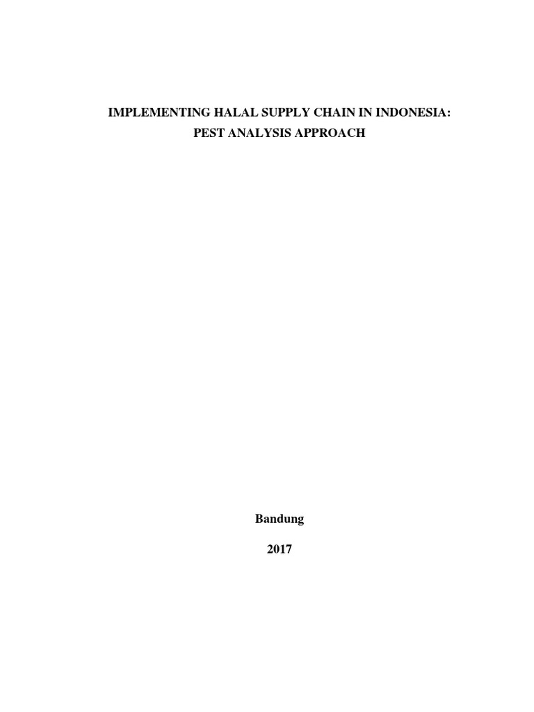 Implementation Halal Supply Chain Concept in Indonesia | PDF | Karier ...