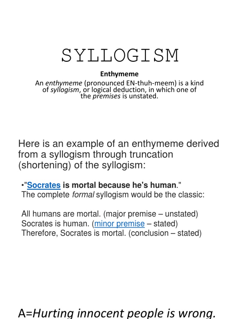 Famous enthymeme picture