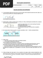 Lista de Exercícios Leis de Newton - Versão Site