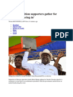 Kenya Opposition Supporters Gather For Odinga 'Swearing-In': Reactions Sign in To Like Reblog On Tumblr Share Tweet Email
