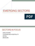 Emerging Healthcare, Tourism, and Retail Sectors in India