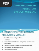 LANGKAH-LANGKAH PENELITIAN