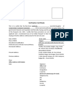 Passport Verification Certificate Format