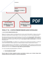 Trabajo Costos Estándar y Estimados