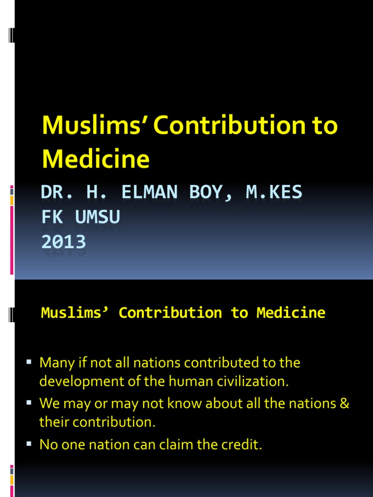 Muslims' Impact on Medicine History | PDF | Physician | Medicine