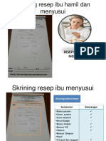 Skrining Resep Ibu Hamil Dan Menyusui