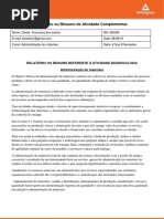 Resumo Gestão de Materiais