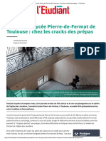 Au Cœur Du Lycée Pierre-De-Fermat de To... Hez Les Cracks Des Prépas - L'Etudiant