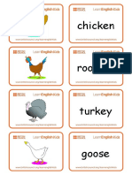Flashcards Farm Animals PDF