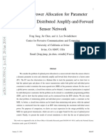 Optimal Power Allocation For Parameter Tracking in A Distributed Amplify-and-Forward Sensor Network