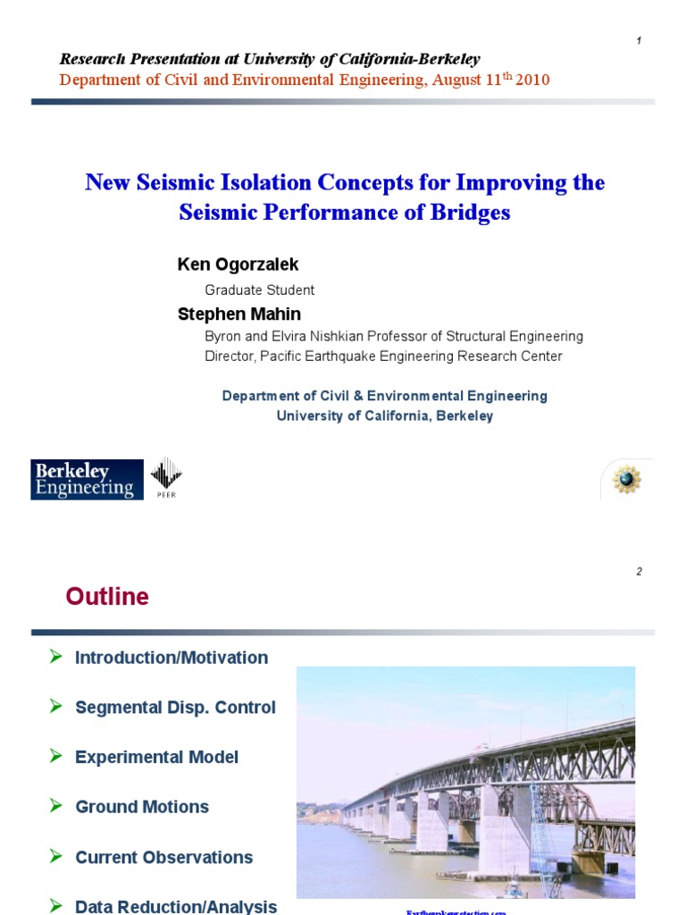 Seismic Isolation for Bridge Performance | PDF | Earthquake Engineering ...
