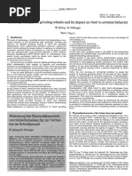 Elasticity Modulus of Grinding Wheels and Its Impact On Their In-Process Behavior