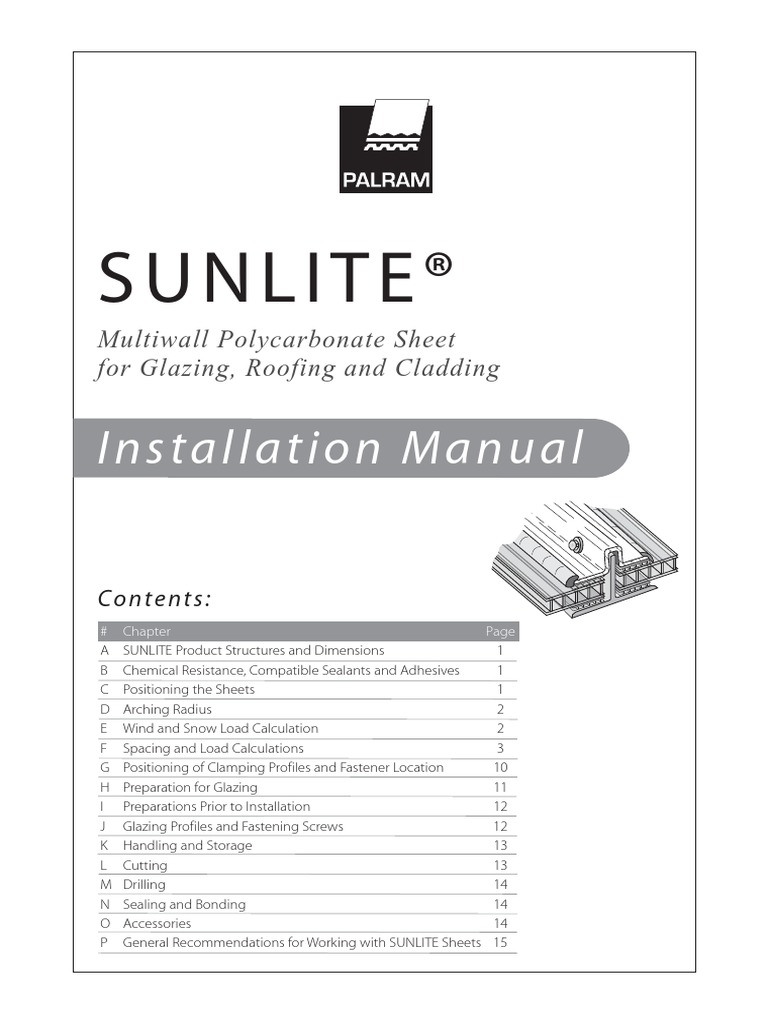 Multiwall Installation Manual PDF | PDF | Framing (Construction) | Screw