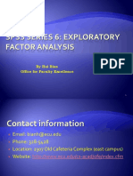 SPSS Series 6 Factor Analysis