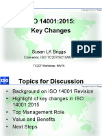 TC207 SC1 ISO 14001 Workshop On Changes 8 Sept 2015 Slides PDF